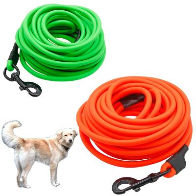 China Stocked Tureda Waterproof PVC Pet Dog Leash Small Medium Large Dogs Leash Recall Training Tracking Obedience Long Lead Easy to Clean Rop for sale