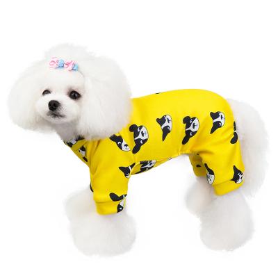 China Stocked Tureda Wholesale Dog Clothes Keep Warm Coat 2022 New Design Printed Winter Small Cute Cartoon cloth Pet Cat Dog Clothing for sale