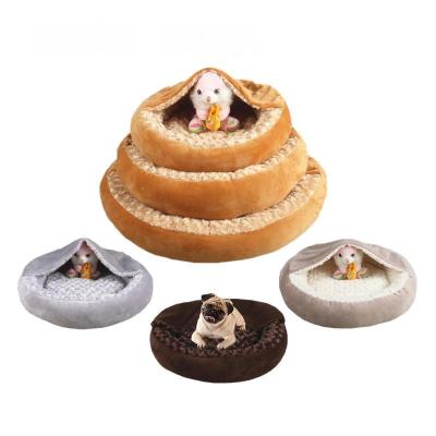 China Stocked Tureda Manufacturer Wholesale Pet Beds Custom Calming Luxury Plush Travel Dropshipping Camping Cat Dog Beds for sale