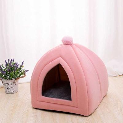 China Stocked Tureda Manufacturer Wholesale Pet Beds House Luxury Raised Washable Custom Designer Cave Cat Dog House Beds for sale