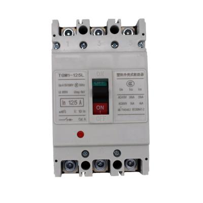 China PA66/PC Remote Control Circuit Breaker MCCB Use For Home Appliance 3P 10A 63A 100A 125A for sale