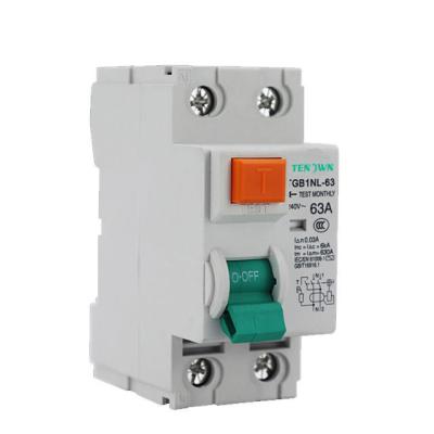 China Plastic Silver Copper Electromagnetic Type RCCB 25-63A High Level Residual Current Circuit Breakers 2P 4P for sale