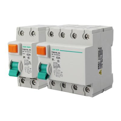 China High Efficiency Plastic Silver Residual High Level Copper RCCB 4PCE Current Circuit Breaker for sale