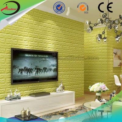 China Easy Cut And Trim Economical 3d Foam Brick Panels Moisture Resistant Wallpaper 3d Wallpaper For Home Decor Wallpaper Supplier for sale