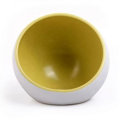 China Viable Pet Driver Bowl Ceramic Pottery Cat Food Bowl Covered Scale Water Bottle Dog Pet Bowl for sale