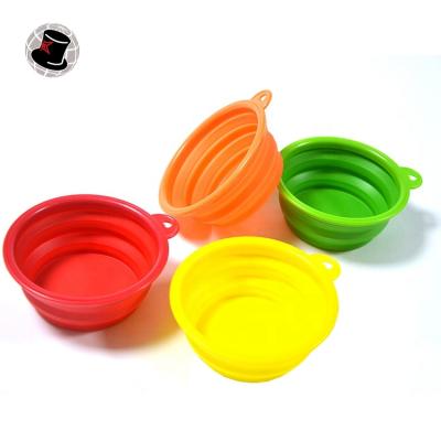 China Silicone Travel Portable Collapsible Collapsible Collapsible Pet Food Bowl Metal Pet Food Bowl Pet Bowls and Feeders for sale