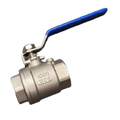 China Stainless Steel Two-Piece 304 High Temperature Resistant Q11f Internal Thread Ball Valve for sale