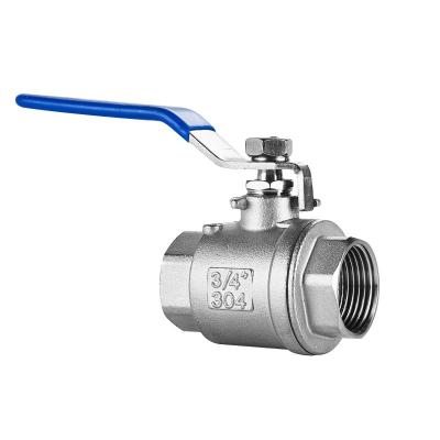 China Industry manufacturer two bodies stainless steel 1000wog 1/2 inch 2pc ball valve for sale