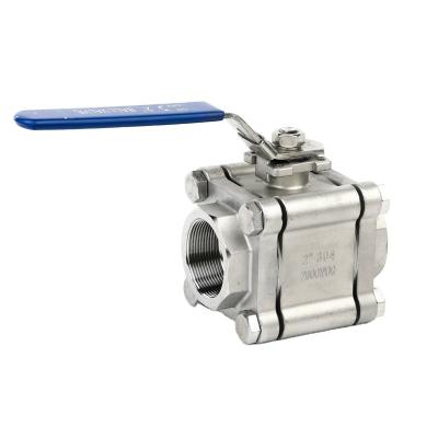 China 3PC Stainless Steel 2000wog Ss316 Thread Ball Valve Stainless Steel Ball Valve for sale