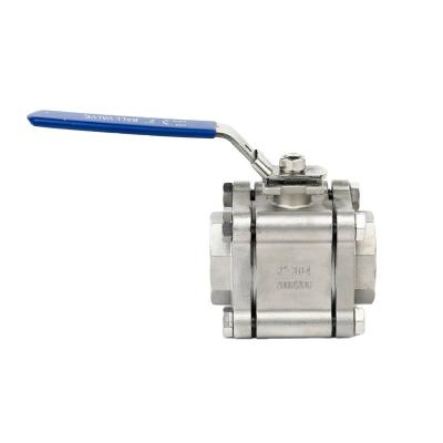 Κίνα High Pressure 2000wog 3PC CF8m Floating Ball Valve Stainless Steel Ball Valve προς πώληση