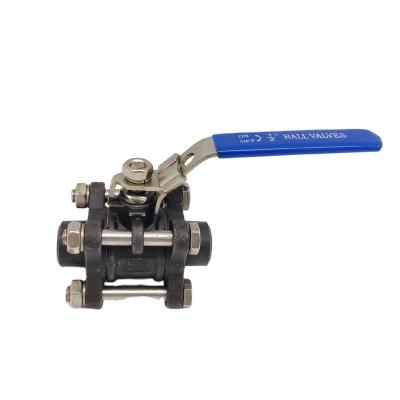 Κίνα Carbon Steel Soft Seated Butt Welding 3PC Ball Valve Stainless Steel Ball Valve προς πώληση