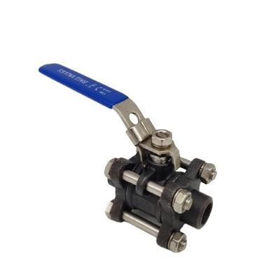 China 3 Piece Cast Steel 1000psi Manual Operated Ball Valve Stainless Steel Ball Valves en venta