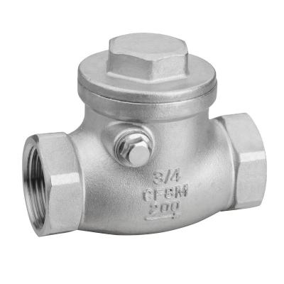 China Horizontal Type Swing Thread Check Valve With BSP End for sale