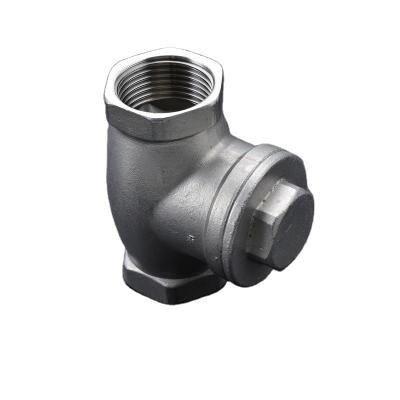 China Stainless Steel Screwed Swing Type Check Valve (200psi) Swing Type Check Valve zu verkaufen