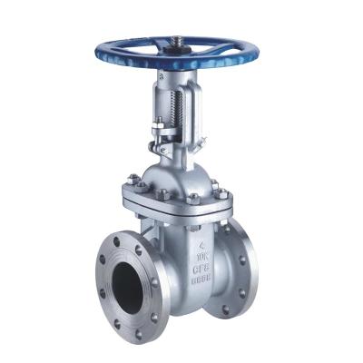 China JIS 10K Flange Type Stainless Steel SCS14 Gate Valve Flanged Gate Valve for sale