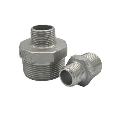 China Top Quality Casting Threaded Stainless Steel Hex Nipple Stainless Steel Pipe Fittings en venta