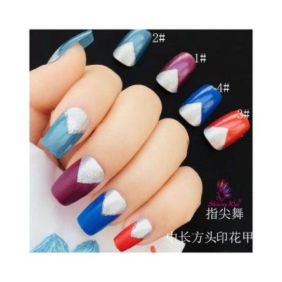 China Wholesale Flexibility Full Cover Artificial Nails Color Acrylic Nails Press On Nails for sale