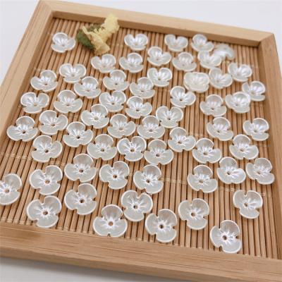 China Modern Popular Three-leaf Plum Flower Petals For Earrings Clothing Headdress Jewelry Accessories 10mm for sale