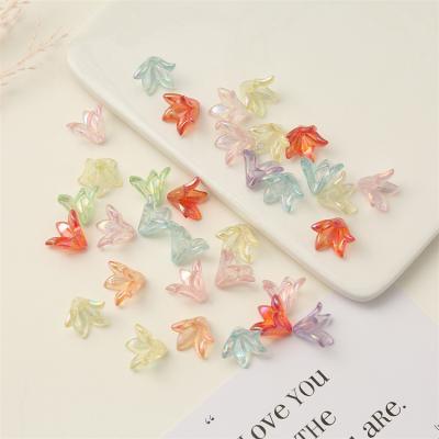 China Wholesale Modern Acrylic Color Charm Bestselling Lily AB Pendant Necklace Earrings Jewelry Making Accessories for sale