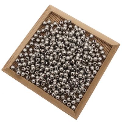 China Modern Diy Jewelry Dressing Accessories 10mm Plated Straight Hole Loose Bead For Jewelry Making for sale