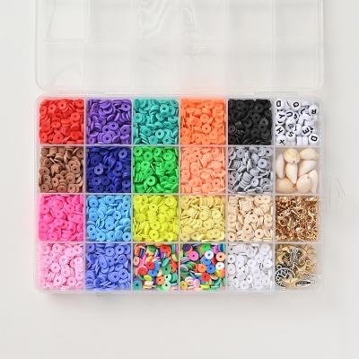 China Modern Tiny 24 Letter Grid DIY Beads Acrylic Beads Set Glass Seed Bead Kit For Jewelry Making for sale