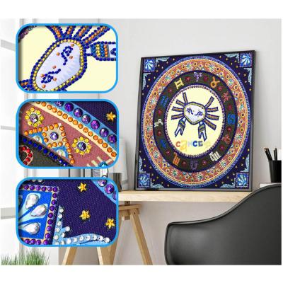 China 12 Modern 5D Crystal Diamond Constellations Painting DIY Special Shape Diamond Painting Custom Photo for sale