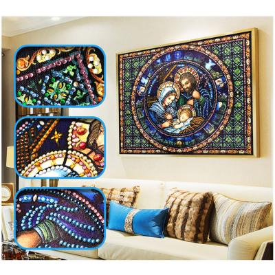 China Modern Religious Family Crystal Diamond 5d Shape DIY Special Adult Custom Diamond Painting for sale