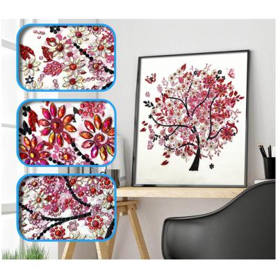 China Modern Special Shape Diamond Painting Custom Photo of Seasonal 5D Crystal Diamond DIY Tree for sale