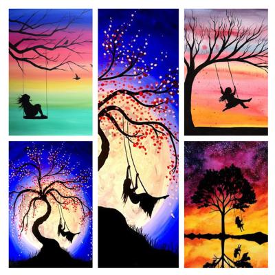 China Wholesale High Quality Modern Full Tree Landscape Diamond Painting 5D Diamond Painting Kit for sale