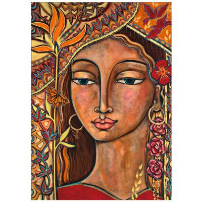 China Modern Wholesale DIY Diamond Painting Girl Portrait 5D Diamond Painting Home Painting for sale