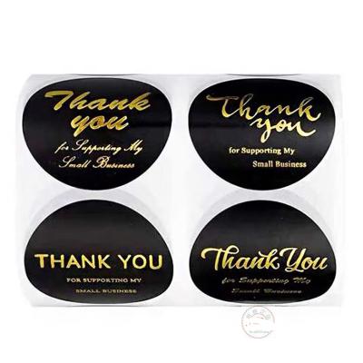 China Decorative sticker selling well self-adhesive sticker thank you stickers roll food label sticker packing private label for sale