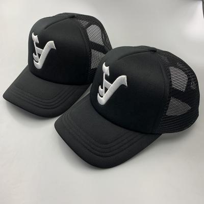 China COMMON Trucker Hats 3D Blast Logo Customized Embroidery , Country Style Trucker Hats for sale