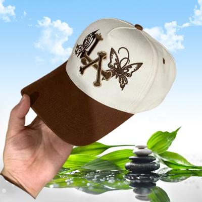 China JOINT Blast Professional Custom Embroidery A Frame Shape Cotton Fabric Men's Baseball Caps High Profile Australian Hats for sale