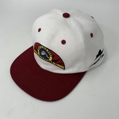 China Customized high quality COMMON 3D powder blast embroidery snapback hat, flat brim for sale