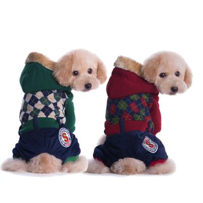 China New Winter JY462 Dog Clothes Thickened British Viable Dog Clothes College Pet Clothes for sale