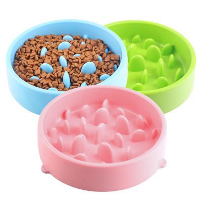 China zss295 Maze Pet Fun Bowl Sustainable Plastic Slow Feeder Anti Clogging Feeder Prevent Bloating Feeding Plastic Dog Pet Food Bowl for sale