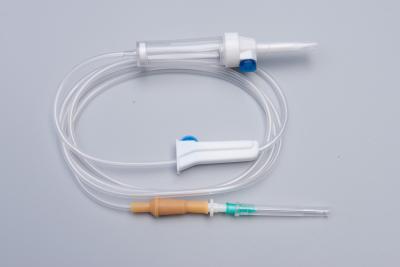 Κίνα EO Gas Disposable IV Infusion Set 30mm Big Drip Chamber Luer Slip Connector προς πώληση