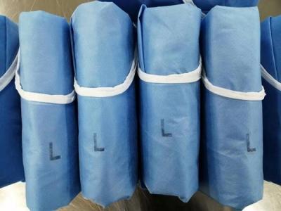 China BVB Sterile Surgical Gowns , Disposable Protective Gowns High Barrier Performance for sale