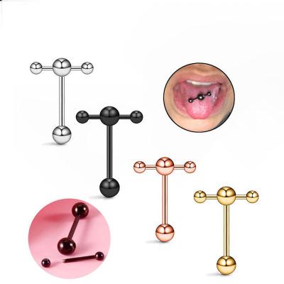 China FASHIONABLE Stainless Steel Earring Personality Nail Tongue Barbell Jewelry Tongue Stud Ear Piercing Studs for sale