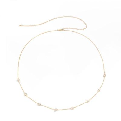 China Waist Chain Environmentally Friendly Simple Imitation Pearl Chain Cool Wind Temperament Cool Wind Body Chain Female Soft Sexy Gifts For Women for sale