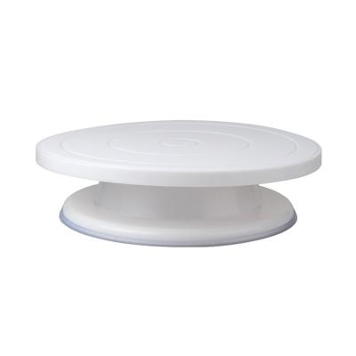 China Hot Selling Viable 11 Inch DIY Plastic Baking Cookies Cake Stand Decorating Turntable Turntable For Cakes for sale