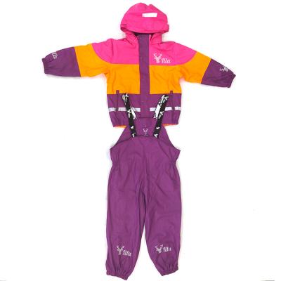 China Children 100% clear PU body rainsuit outdoor rainsuit kids bachelor waterproof clothes full rain suit for sale