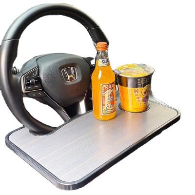 China Car tray steering wheel dining table beverage wheellaptop table wheels 28*42 for sale