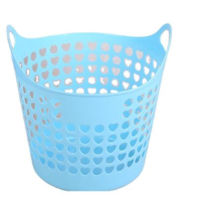 China Large Size Viable Storage Plastic Daily Use Hamper Wash Clothes Plastic Laundry Hamper for sale