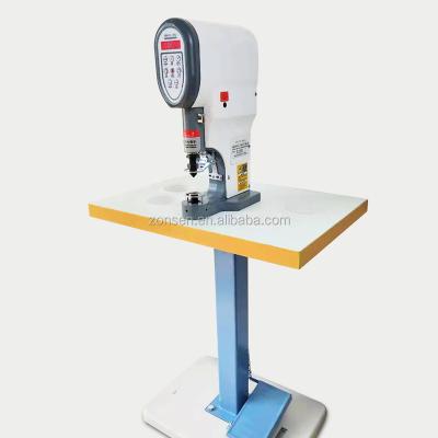 China Semi-automatic foot press home use eyelet tying machine hole punch metal snap button riveting machine for sale