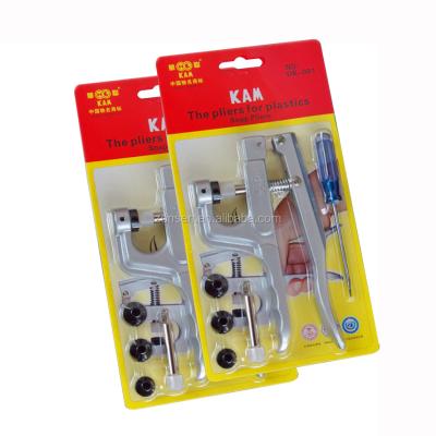 China Fasten Plastic Instant Wholesale KAM Snap Plier High Quality KAM Hand Press Snap Plier DK-001 for T3 T5 T8 snap plastic buttons for sale