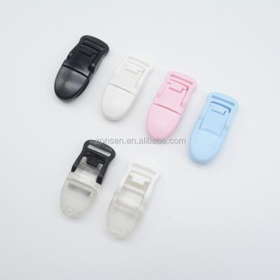 China Wholesale Strong Resistant 15MM KAM Plastic Alligator Clamp Pacifier Holder Clips for sale