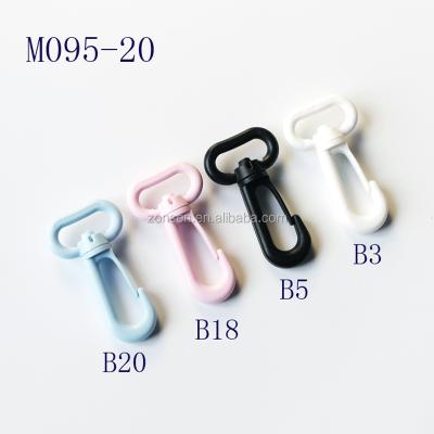 China 20MM Plastic KAM Brand Plastic Rotate 360 ​​Degree Snap Swivel Hook For Backpack Plastic Rotating Hook For Toys 12 Colors In Stock for sale