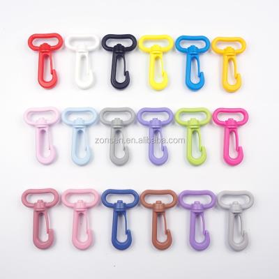 China 25MM Plastic KAM 360 Degree Rotating Snap Hook Plastic Swivel Snap Hook 18 Colors In Stock for sale