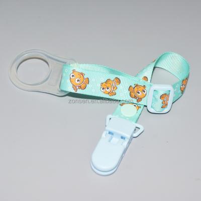 China 2015 new design adjustable pacifier clips, hot sale dummy pacifier holders, baby muffler kit PHC011 for sale